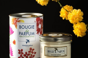 Couleur safran bougie fleur d'oranger